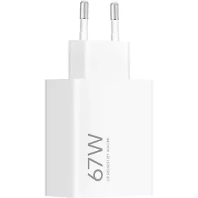   Bliszteres Xiaomi BHR07SKEU gyári hálózati fehér gyors (Turbo) töltőfej 67W USB-A gyorstöltő