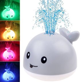   Bálna fürdőjáték szökőkúttal – ZA3880, világító pancsolójáték