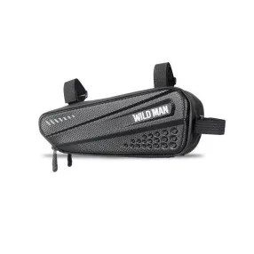 WILDMAN kerékpár váztáska zárral 1,5L E4 fekete