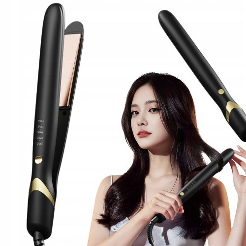 2 az 1-ben kerámia hajvasaló – egyenesítéshez és göndörítéshez, 140–220 °C