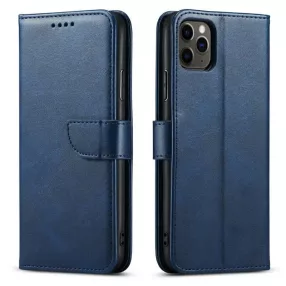  Marva Wallet Samsung A366 / A566 Galaxy A36 / A56 5G oldalra nyíló ökobőr könyvtok szilikon belsővel kék
