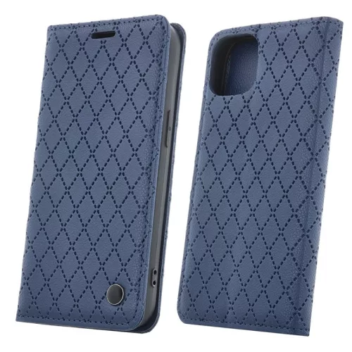 Smart Caro Xiaomi Redmi Note 12 4G oldalra nyíló mágneses könyvtok kék