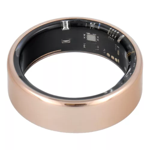 Smart Ring R11M - okos acélgyűrű töltőállomással, 13-as méret (22,2 mm), arany