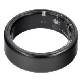   Smart Ring R11M - acél okosgyűrű töltőállomással, 10-es méret (19,8 mm), fekete