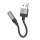 Hoco UPA32D AUX adapter USB A (apa) - Jack 3,5 mm (anya) fekete