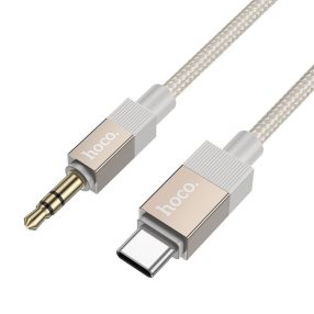   Hoco UPA32B  AUX kábel Jack 3,5 mm (apa) - USB C (apa) 1m arany