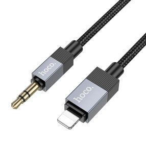  Hoco UPA32A AUX kábel Jack 3,5 mm (apa) - Lightning (apa) 1 m fekete