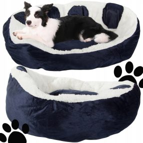 Plüss Kutya- és Macskafekhely – 60 cm, Párnázott