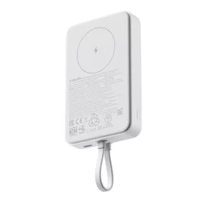   Xiaomi mágneses power bank 10000 mAh 33W vezeték nélküli töltéssel fehér BHR9822GL