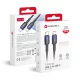 Forcell F-Energy USB C - USB C kábel QC4.0 PD 5A 100W Gradient 1 m C357 fekete