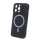 Silicon Mag Case Apple iPhone 15 Pro (6.1) kameravédős szilikon tok fekete