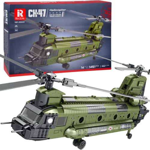 Reobrix CH-47 Chinook helikopter licencelt építőkockák 1458 db ZA5802