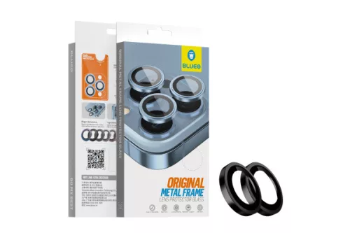 BLUEO METAL HD KAMERAVÉDŐ ÜVEGFÓLIA IPHONE 17 6.3 FEKETE