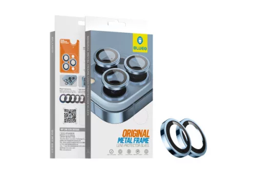 BLUEO METAL HD KAMERAVÉDŐ ÜVEGFÓLIA IPHONE 17 6.3 KÉK