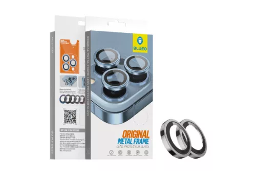 BLUEO METAL HD KAMERAVÉDŐ ÜVEGFÓLIA IPHONE 17 PRO 6.3 / 17 PRO MAX 6.9 SZÜRKE