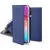 Smart magnet Samsung S731B Galaxy S25 FE oldalra nyíló mágneses könyv tok szilikon belsővel sötétkék