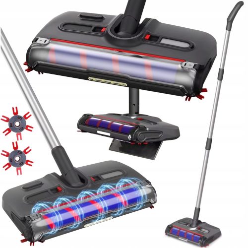 Akkus kézi porszívó 360° forgó elektromos kefével – KAŚKA