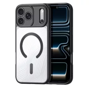   IPHONE 17 PRO MAX DUX DUCIS case AIMO MAG kompatibilis a MagSafe for (nyitott gyűrűs verzió) fekete színnel