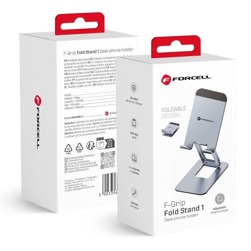 FORCELL F-GRIP Összecsukható állvány 1 asztali tartó szürke