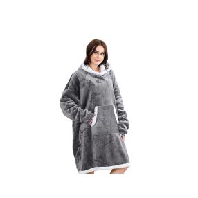 Meleg XXL Pulóver Köntös – Kapucnis, Szőrmés