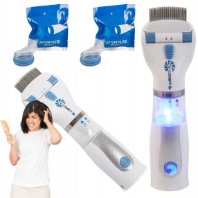   Elektromos Tetűfésű – Szűrős Porszívó Funkcióval, Bolha- és Tetűeltávolító