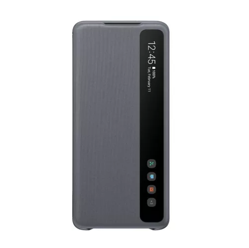 Samsung Smart Clear View G985 Galaxy S20 Plus (6.7) gyári szürke könyvtok (EF-ZG985)