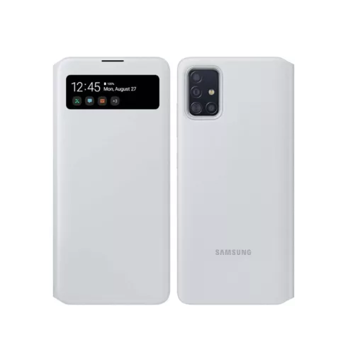 Samsung S View Wallet A515 Galaxy A51 (2020) gyári fehér könyvtok (EF-EA515)