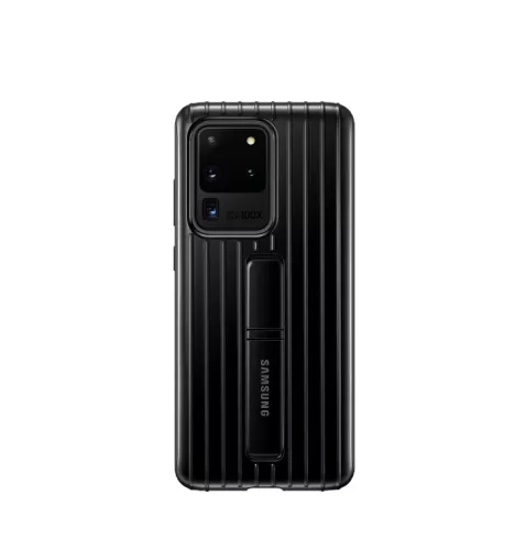 Samsung  Protective Standing Cover G988 Galaxy S20 Ultra (6.9) gyári fekete hátlapvédő tok (EF-RG988)