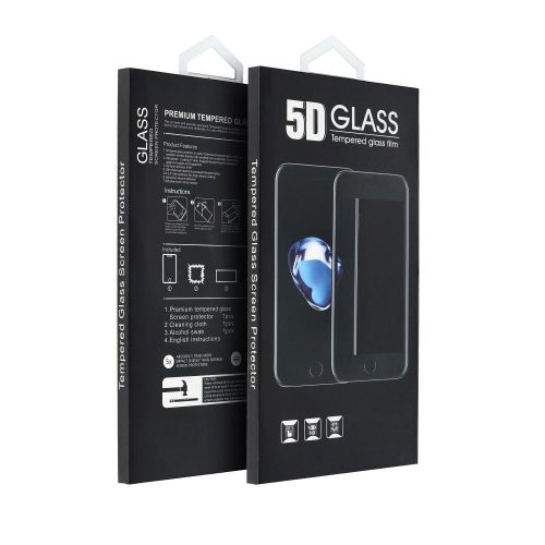 Samsung Galaxy A16 4G / A16 5G / M16 5G 5D teljes ragasztós edzett üveg fekete