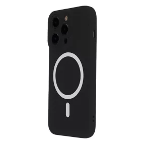   Silicon Mag Case Apple iPhone 16 (6.1) kameravédős szilikon tok fekete