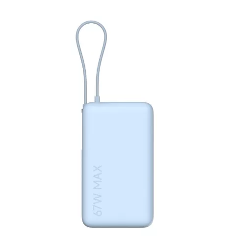 Xiaomi power bank 10000 mAh  67W gyorstöltéssel BHR08NZGL kék