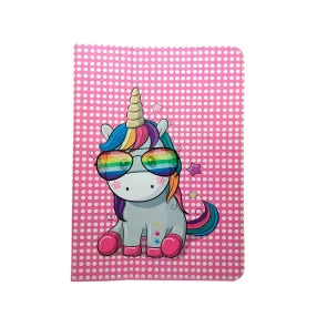   Univerzális 9-11col kinyitható tablet tok (Rainbow Unicorn)