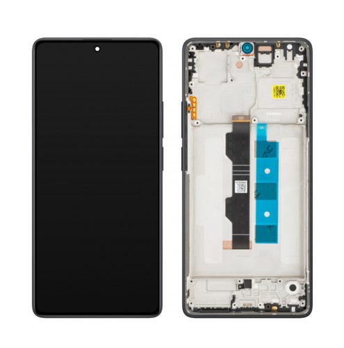 Xiaomi Redmi Note 13 Pro 4G fekete gyári LCD kijelző érintővel és kerettel (56000300N600)