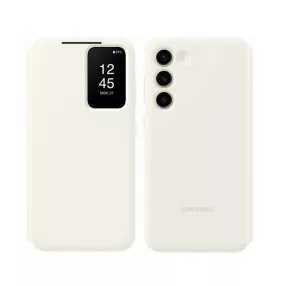   Samsung Smart Clear View S916 Galaxy S23 Plus gyári krém könyvtok (EF-ZS916CUEGWW)