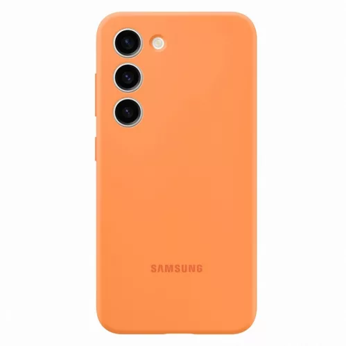 Samsung S916 Galaxy S23 Plus gyári narancssárga hátlapvédő szilikon tok (EF-PS916TOEGWW)