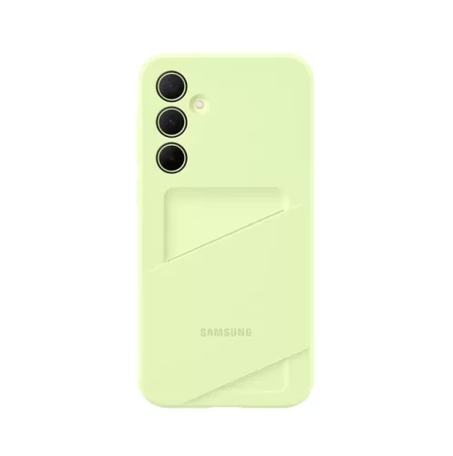Samsung Card Slot Galaxy A14 4G / 5G gyári lime kártyatartós hátlapvédő tok (EF-OA146TGEGWW)