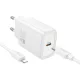 Hoco USB-C QC PD 30W-os fali telefontöltő + USB-C - Lightning kábel N62 fehér