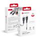 USB C - USB C kábel Forcell F-Energy QC4.0 PD 5A 240W Carbon 1 m CB-05C fekete