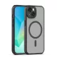 Mag Matt Apple iPhone 15 (6.1) MagSafe TPU/PC tok beépített mágneses gyűrűvel, fekete