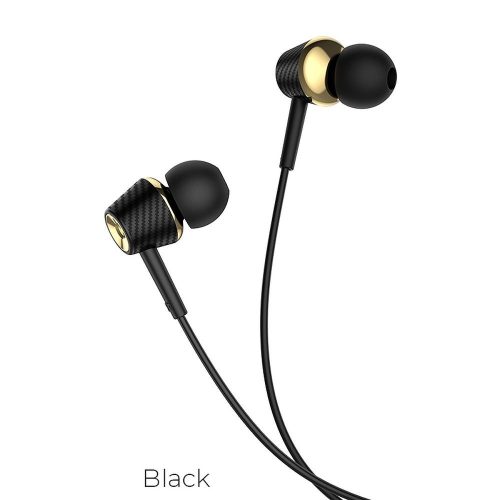 Hoco Graceful 3,5mm Jack csatlakozós fülhallgató mikrofonnal M70 fekete