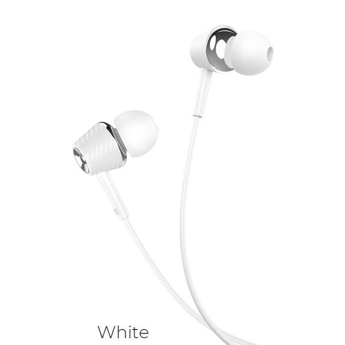 Hoco Graceful 3,5mm Jack csatlakozós fülhallgató mikrofonnal M70 fehét