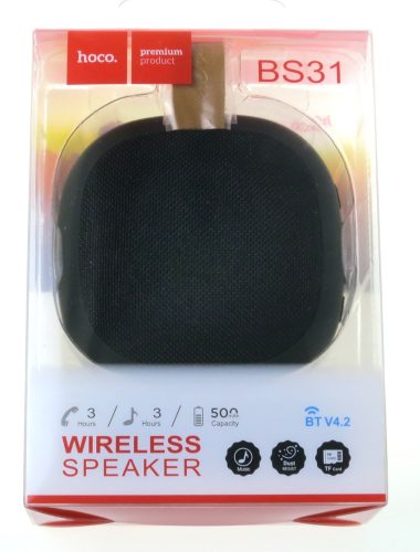Hoco vezeték nélküli Bluetooth hangszóró BS31 fekete