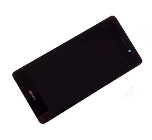 Huawei Ascend P8 kompatibilis LCD modul kerettel fekete