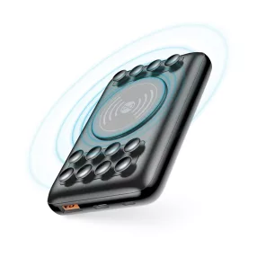   Forever WTB-100 tapadókorongos Power Bank vezeték nélküli töltéssel 10000 mAh