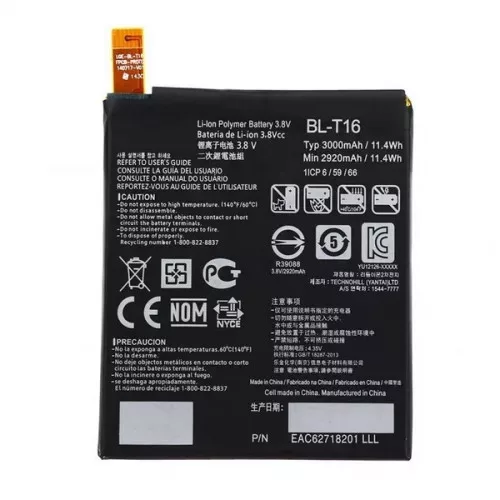 LG G Flex 2 H955 akkumulátor (BL-T16) Li-Ion 3000mAh