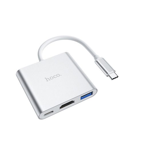 Hoco easy use HUB Type C USB3.0/HDMI/PD67W adapter HB14