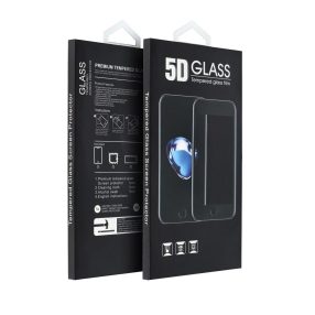   iPhone 6G / 6S Plus 5D teljes kijelzős hajlított edzett üvegfólia (Full Glue) fekete