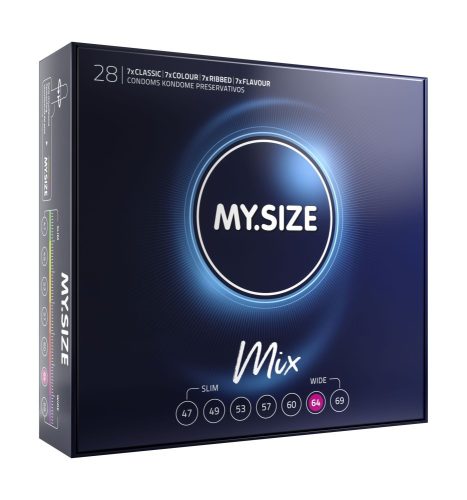 MY SIZE MIX Condoms 64 mm – Vegyes Óvszer Csomag (28 db)