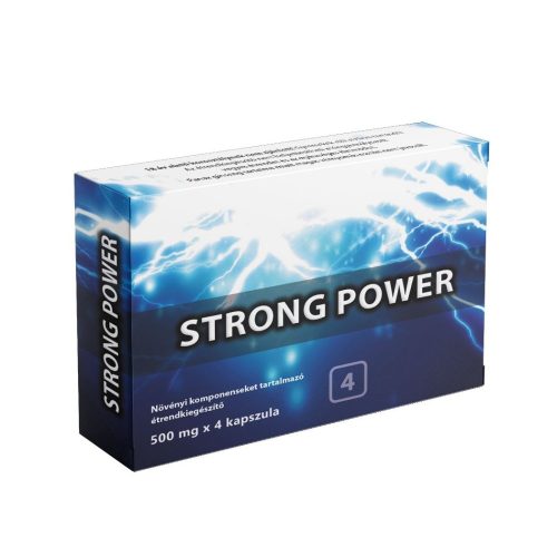STRONG POWER - Növényi alapú férfierő kapszula – 4 db