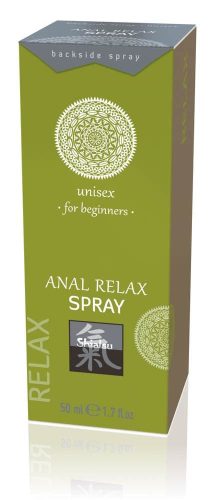 Shiatsu Anal Relax Spray Beginners – 50 ml anál lazító spray kezdőknek